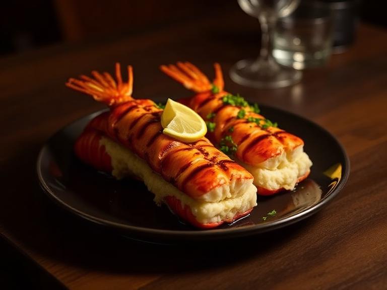 Grilled lobster